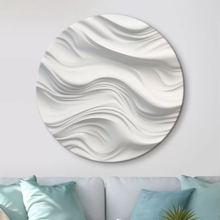 murales de pared Imitación de modelado, ondas volumétricas abstractas r42892