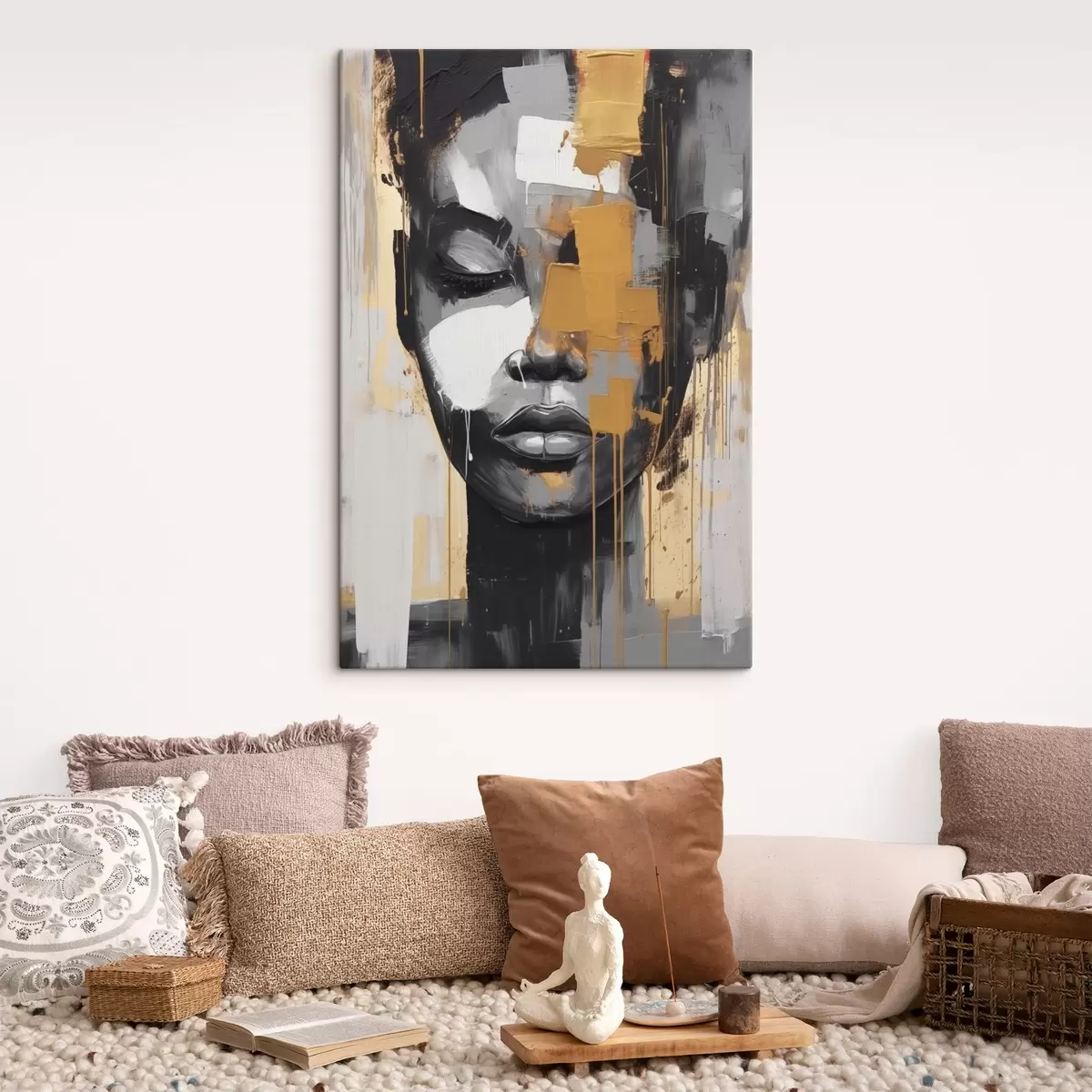 murales de pared Cara de niña s42950