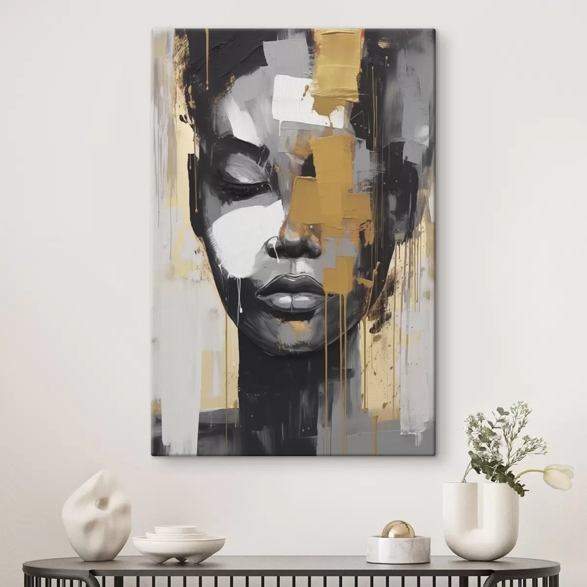 murales de pared Cara de niña s42950