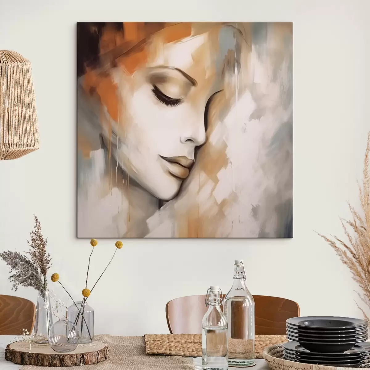 murales de pared Cara de niña s42951