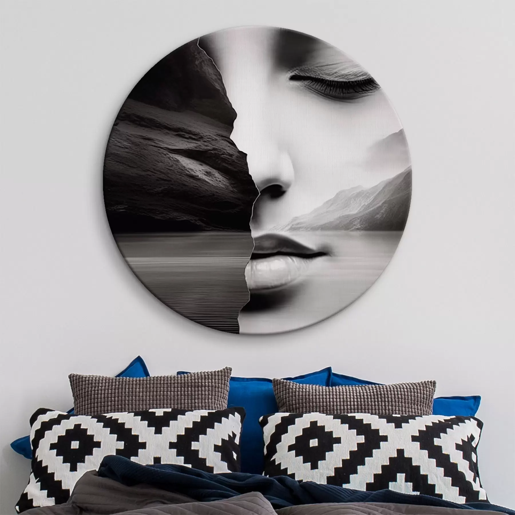 murales de pared Surrealismo en blanco y negro r42953