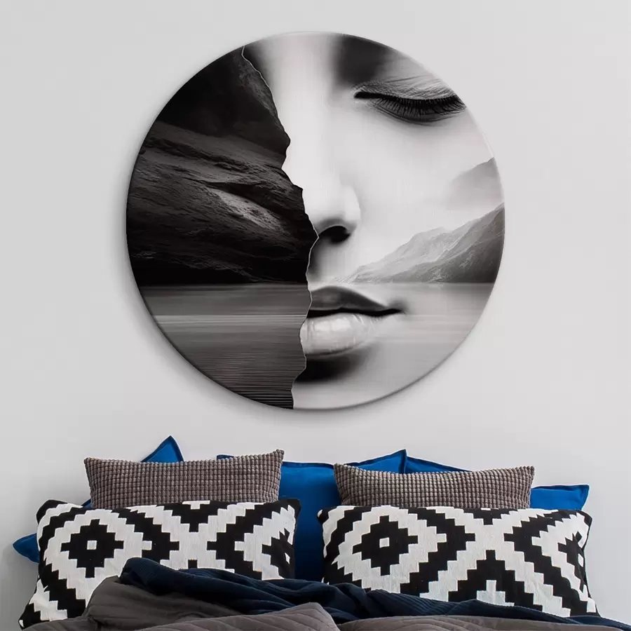 murales de pared Surrealismo en blanco y negro r42953