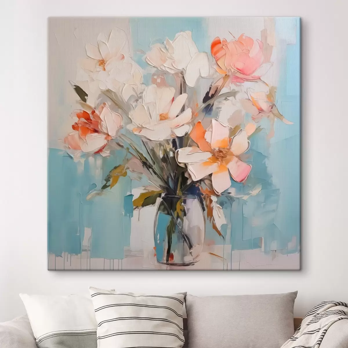 murales de pared Flores abstractas en un jarrón s42965