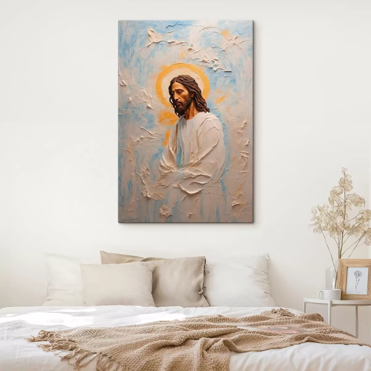 murales de pared Jesucristo al óleo s42768