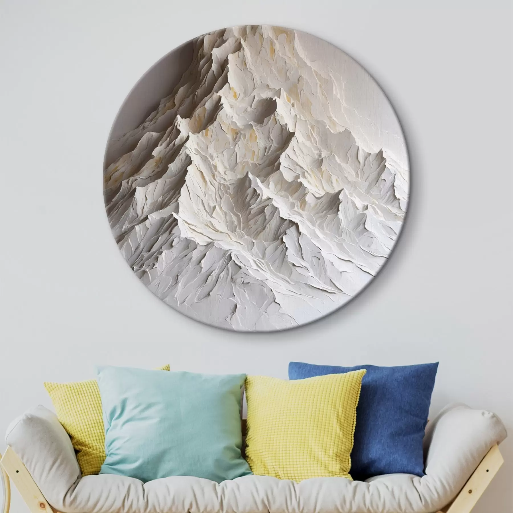 murales de pared rnow mountain en óleo rtyle r42760