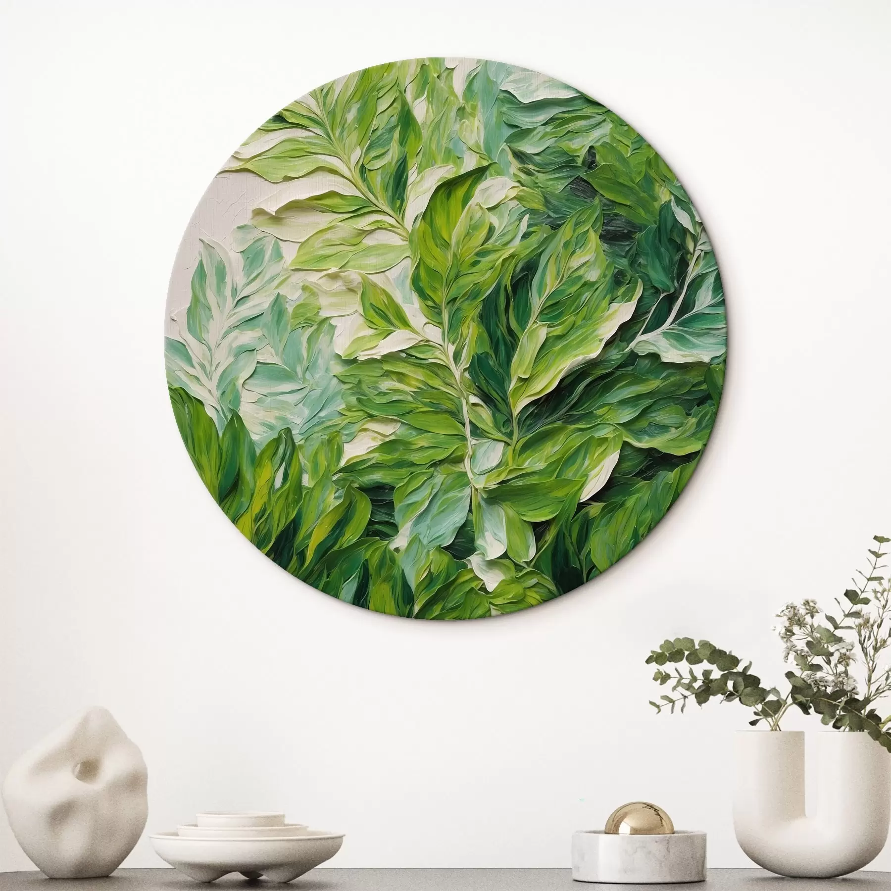 murales de pared Tropical leaver en óleo rtyle r42767