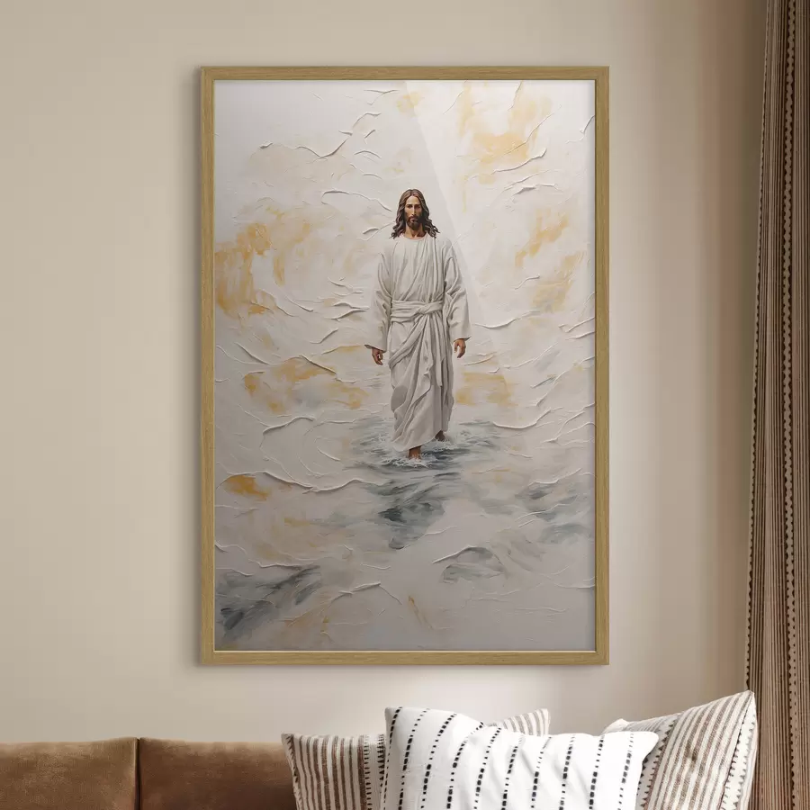 murales de pared Cristo sobre el agua f42769