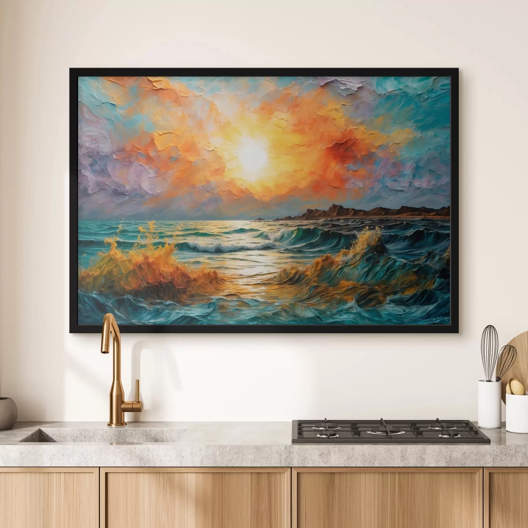 murales de pared ftofmy fea y divertida en la pintura al óleo ftyle f42920