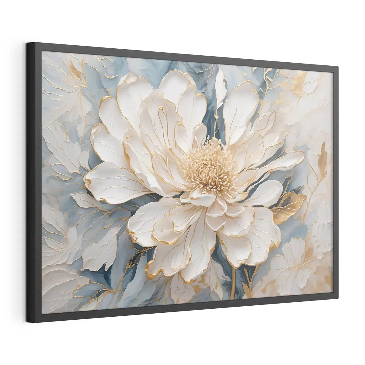 Poster Flor sobre azul f42923