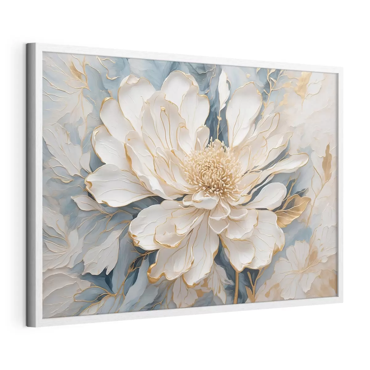 Poster Flor sobre azul f42923