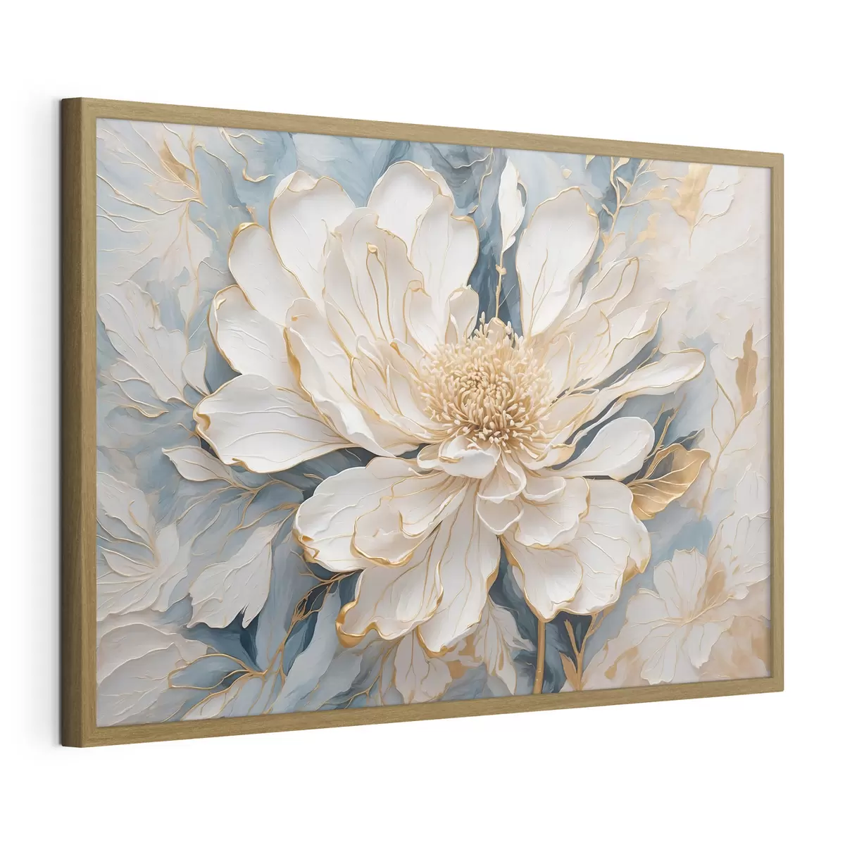 Poster Flor sobre azul f42923