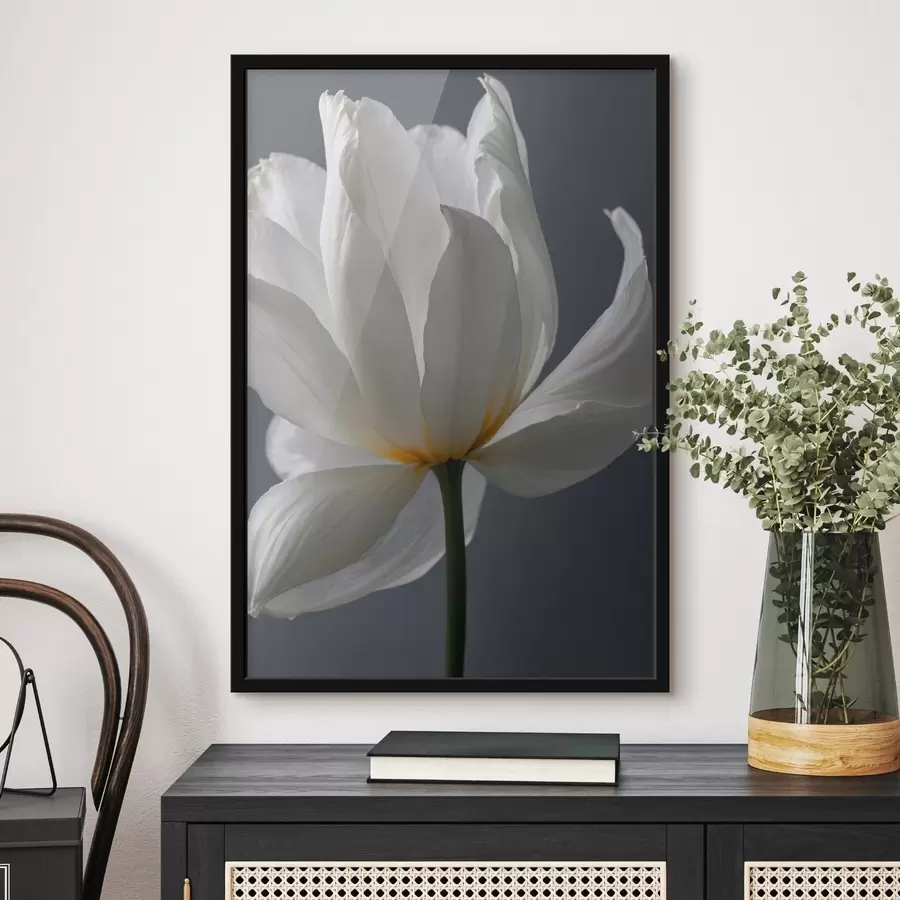 murales de pared Flujo blanco sobre fondo blanco f42779