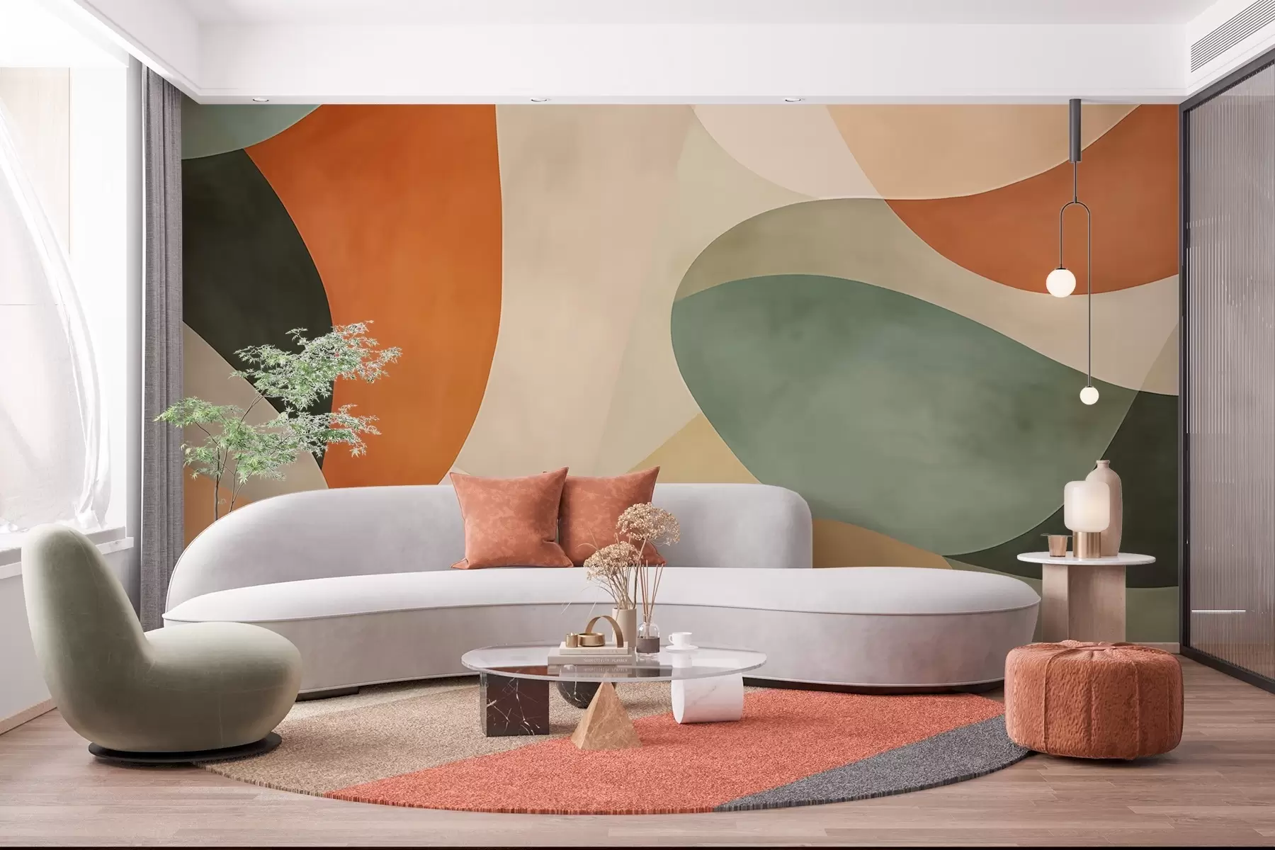 murales de pared Composición abstracta w03094