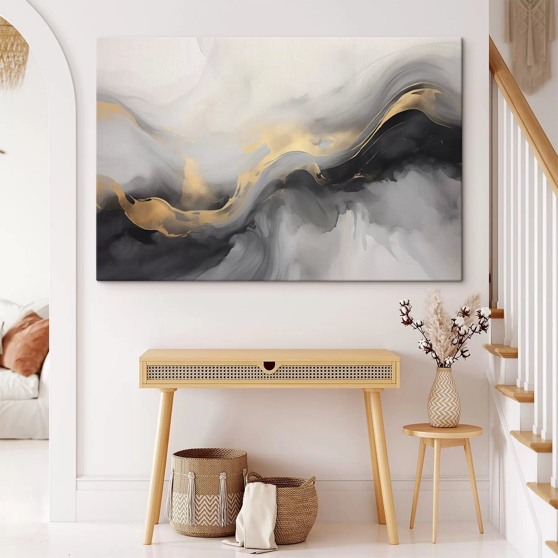 murales de pared Imitación de acuarela, abstracción s42889