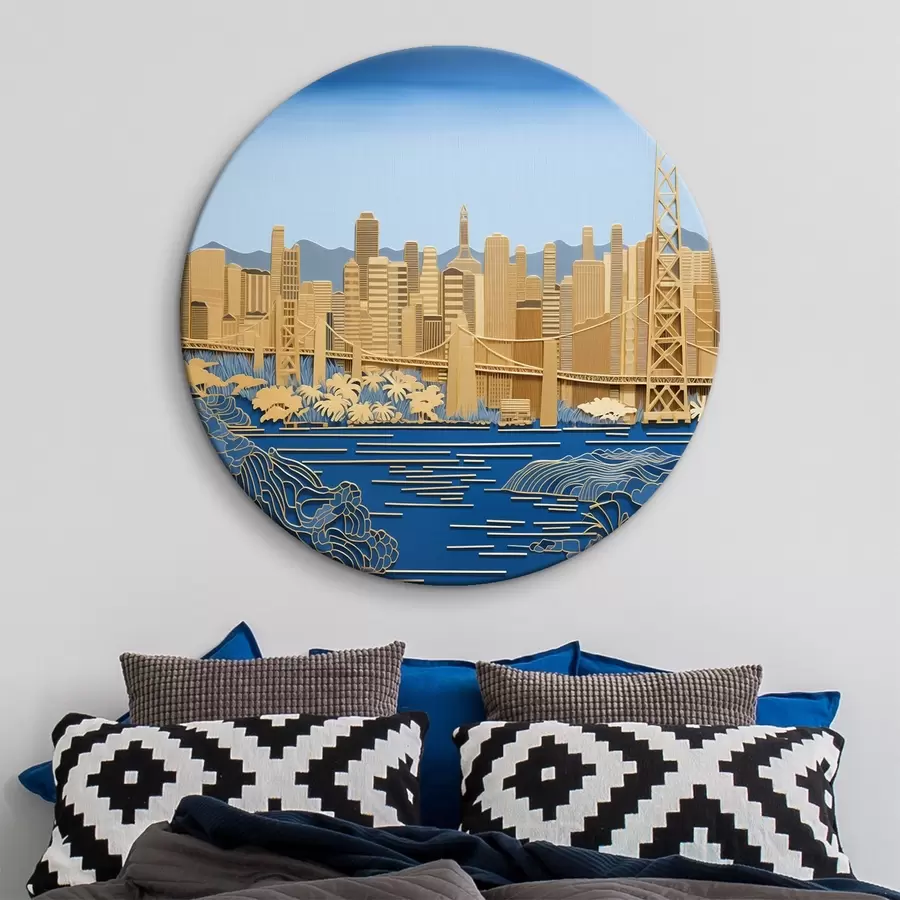 murales de pared Vista de la ciudad r42886