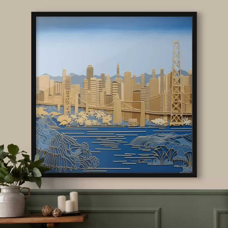 murales de pared Vista de la ciudad f42886