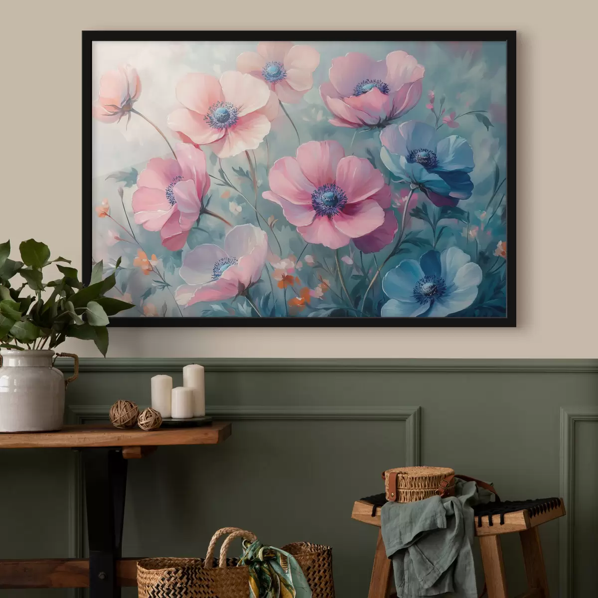 Poster Coloridas flores en el campo f42973