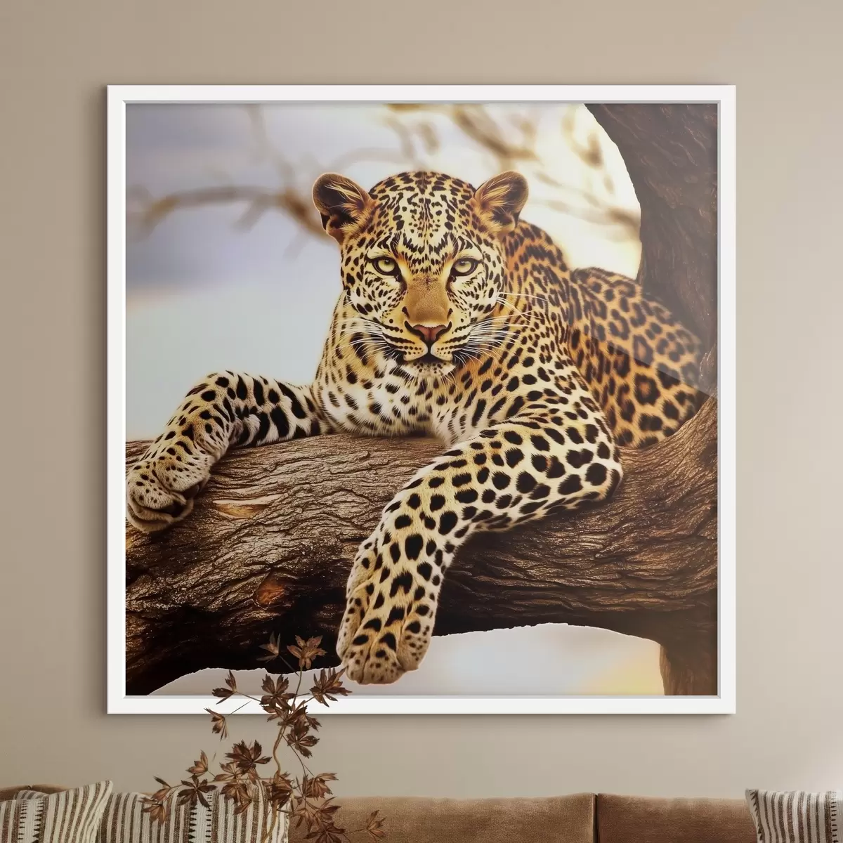 Poster Leopardo en un árbol f42984