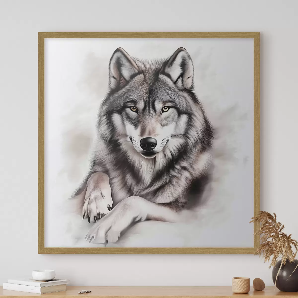 Poster Un hermoso lobo f42985