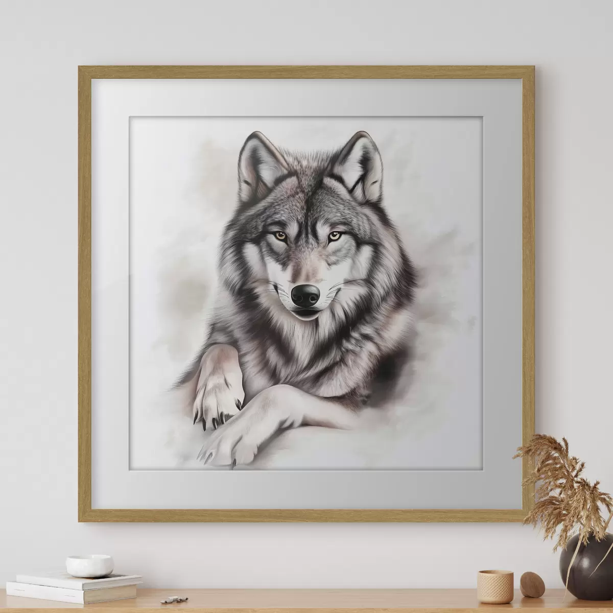 Poster Un hermoso lobo f42985