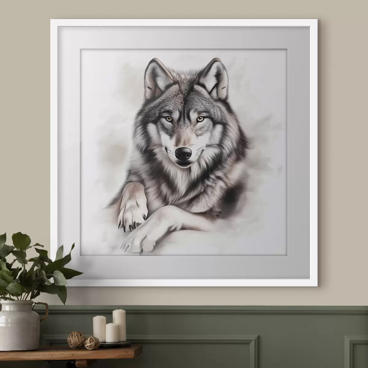 Poster Un hermoso lobo f42985