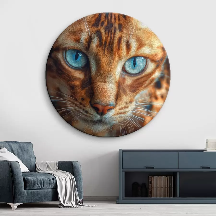 murales de pared Gato con ojos azules r42987