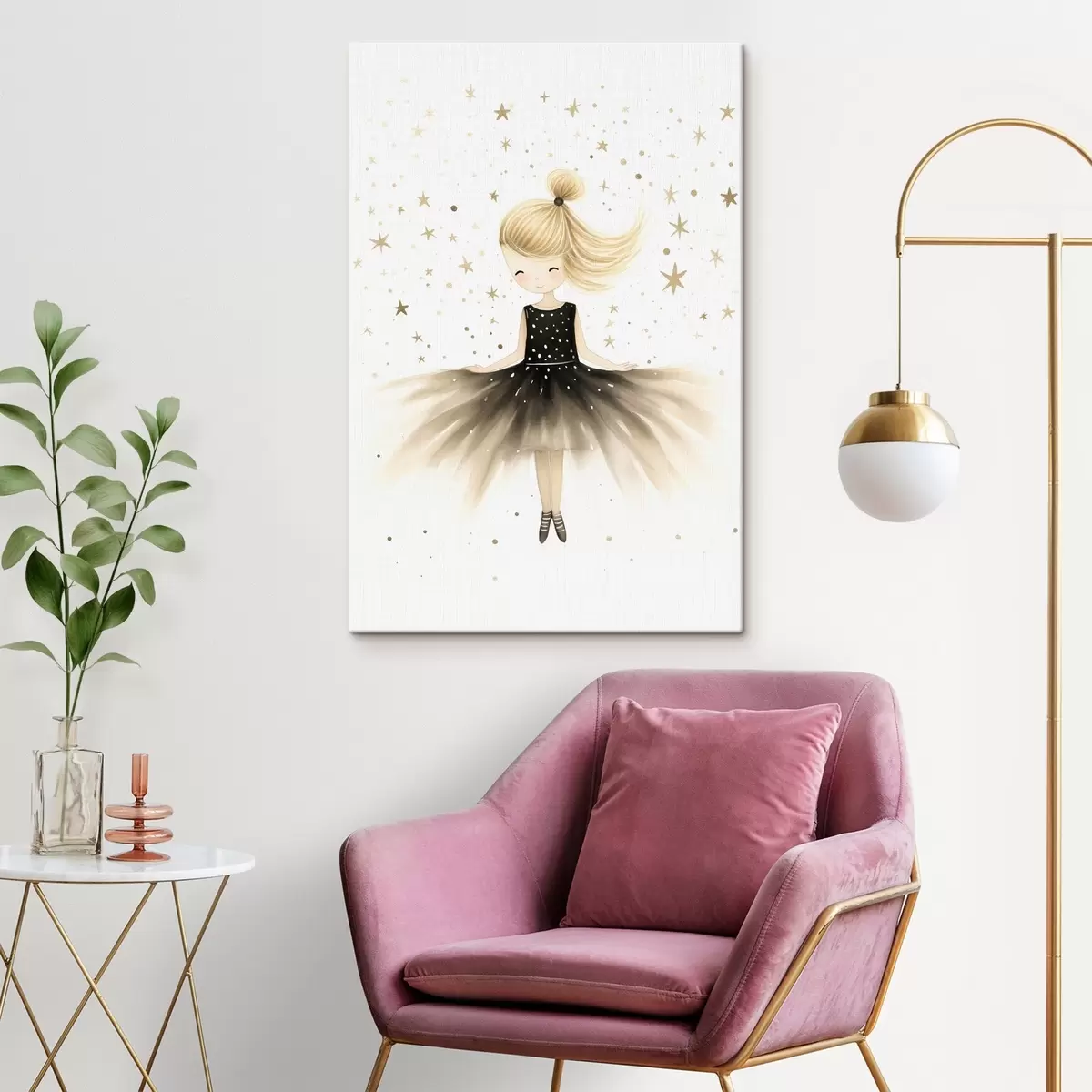 murales de pared Bonita bailarina s43034