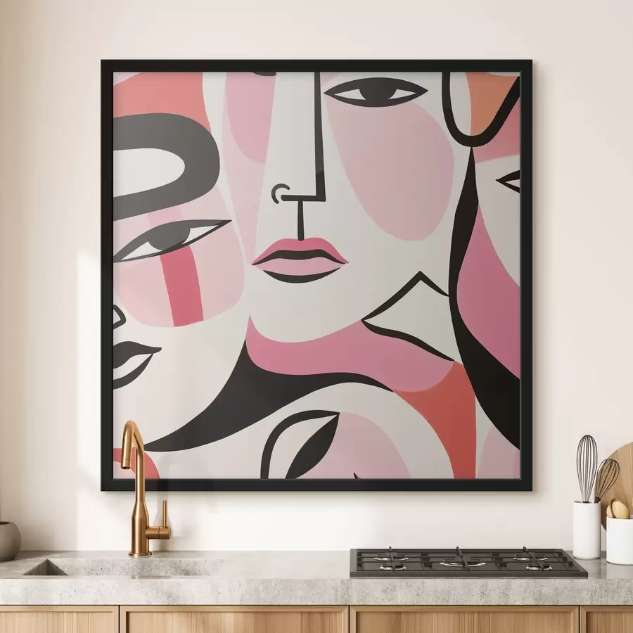 murales de pared Abstracto, Gente, Cara f43031