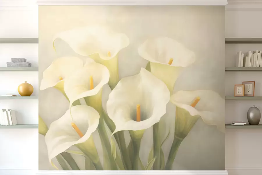 murales de pared Flores de cala w03216