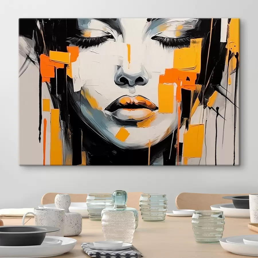 murales de pared Retrato abstracto s43019