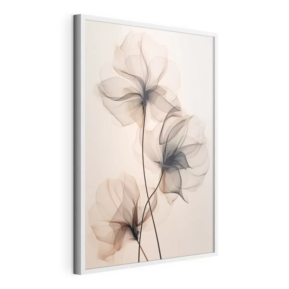 Poster Trío de flores transparentes f43015