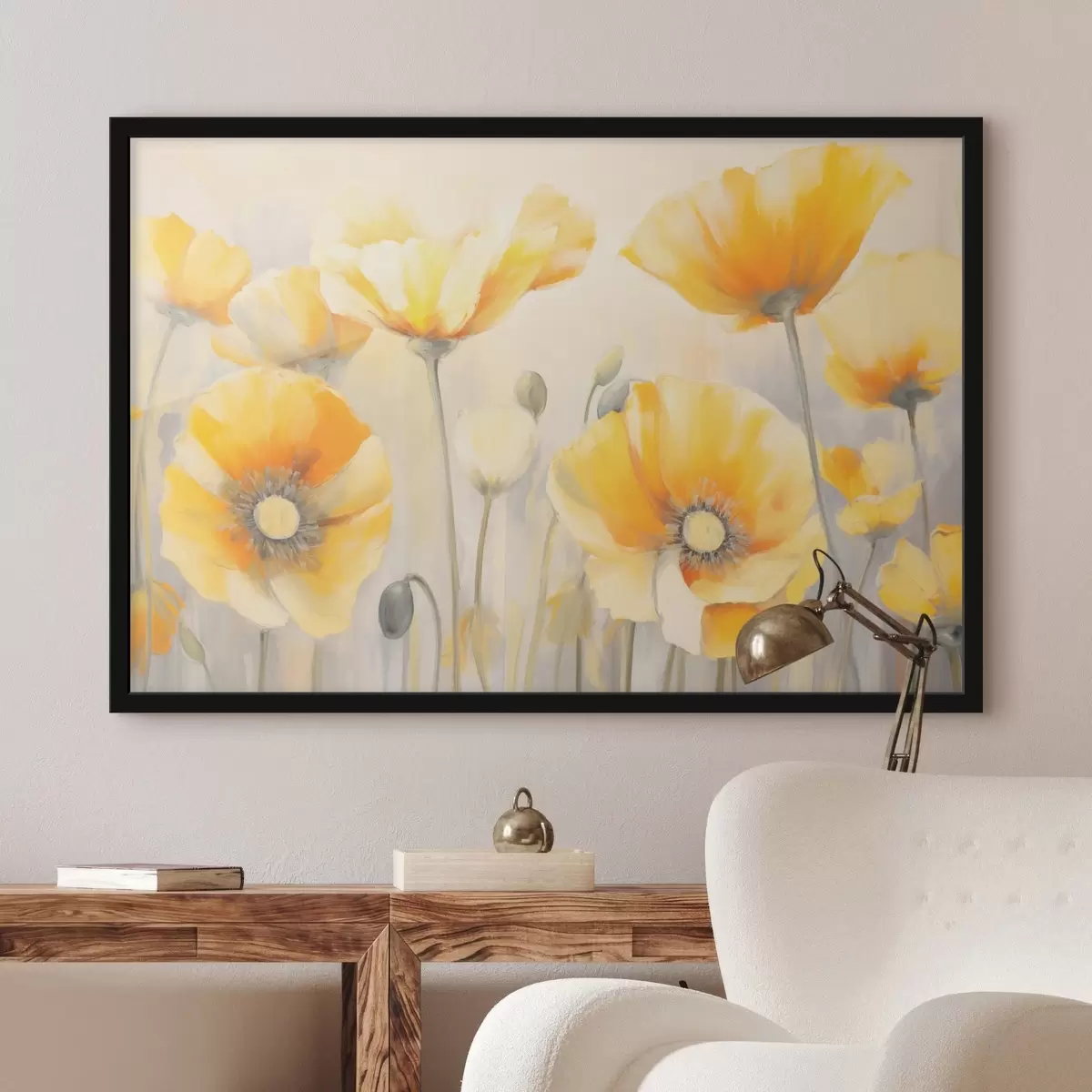 Poster Amapolas amarillas f43024