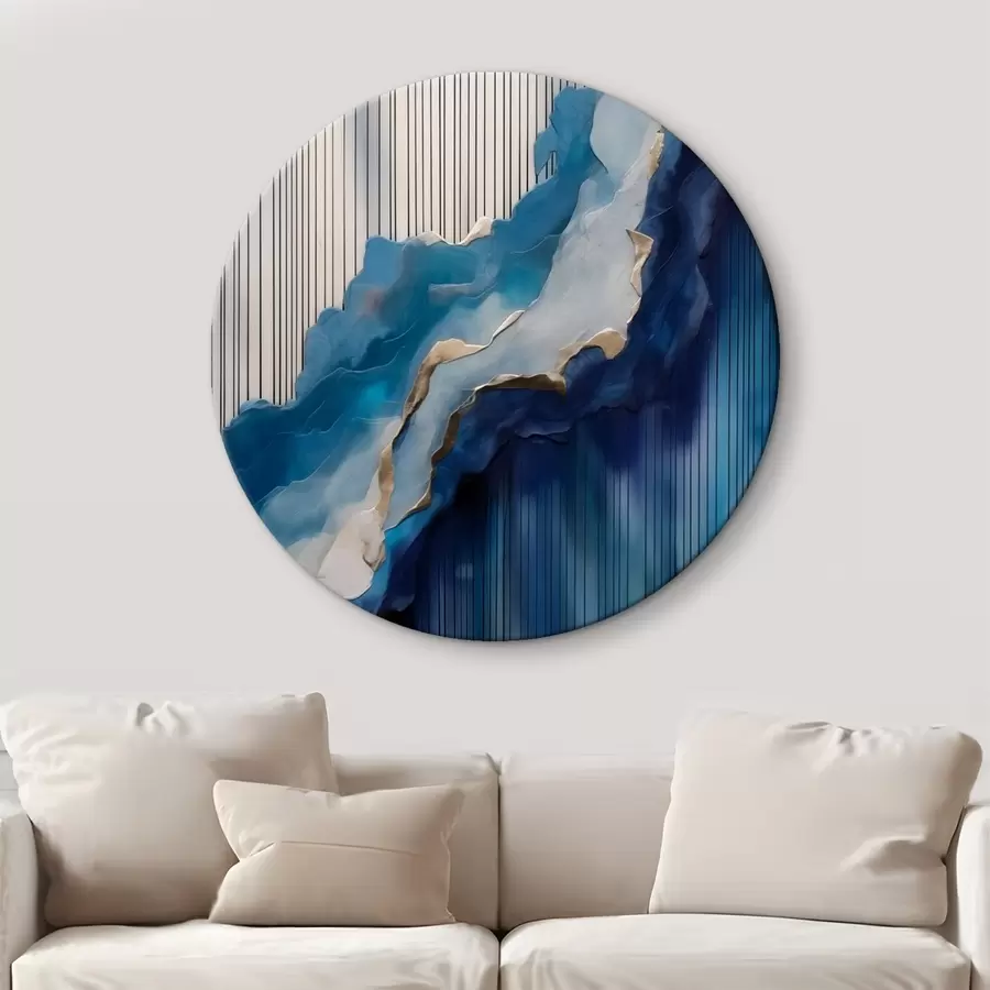 murales de pared Texturas abstractas azules con líneas de fondo r43002