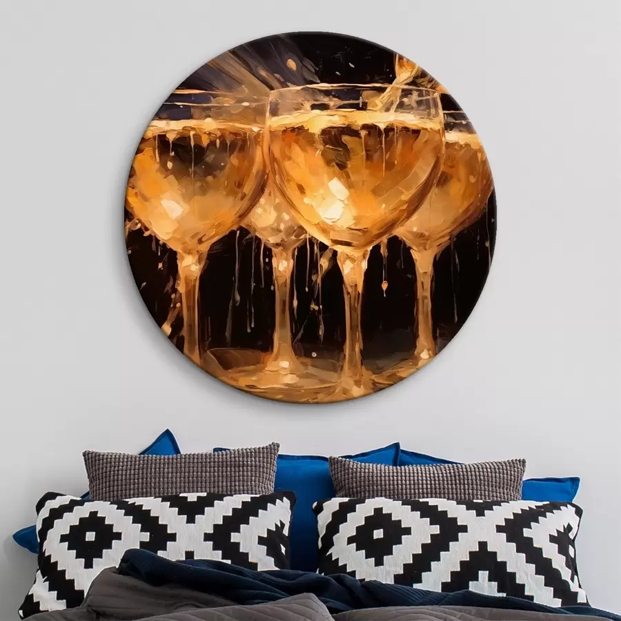 murales de pared Copas de champán r43021