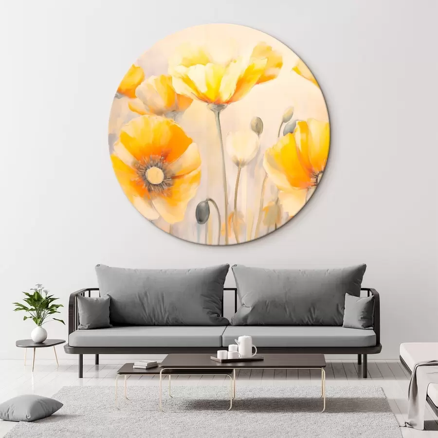 murales de pared Amapolas amarillas r43024