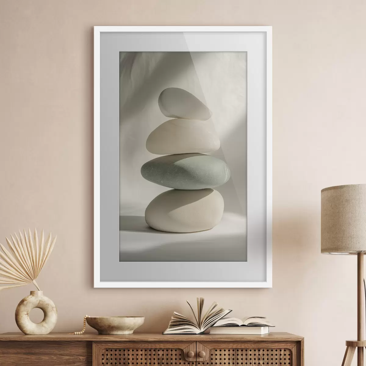 Poster Piedras estéticas, realismo, decoración del hogar, iluminación natural f43048
