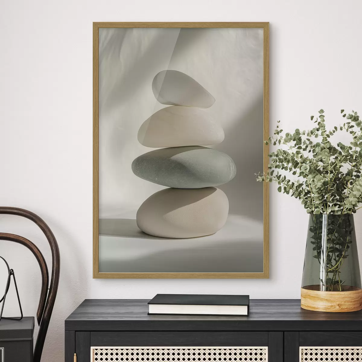 Poster Piedras estéticas, realismo, decoración del hogar, iluminación natural f43048