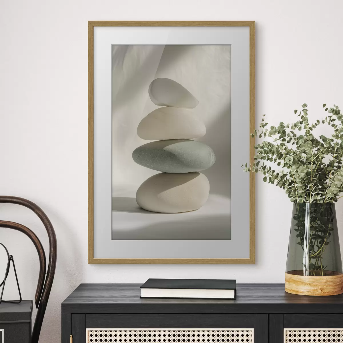 Poster Piedras estéticas, realismo, decoración del hogar, iluminación natural f43048