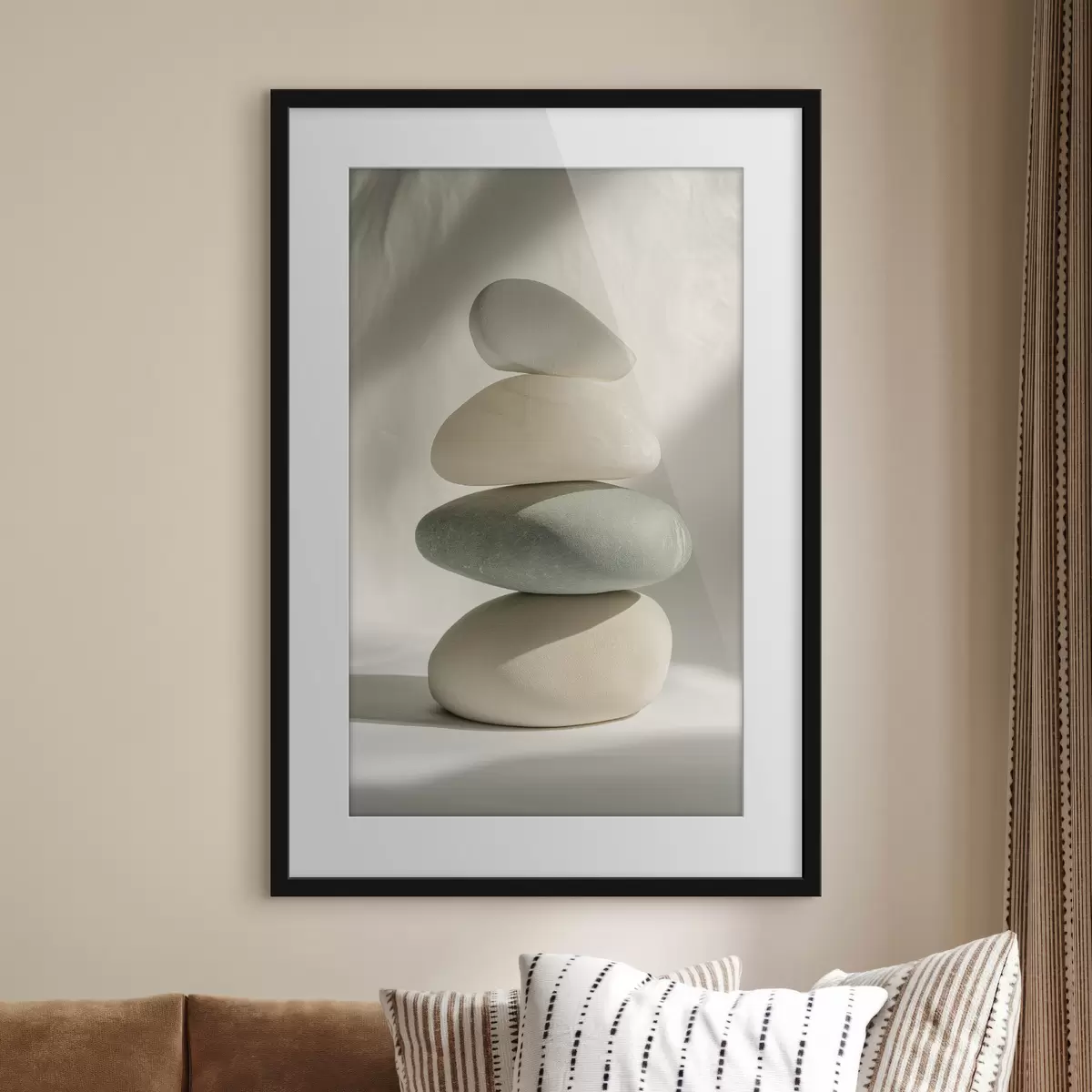 Poster Piedras estéticas, realismo, decoración del hogar, iluminación natural f43048