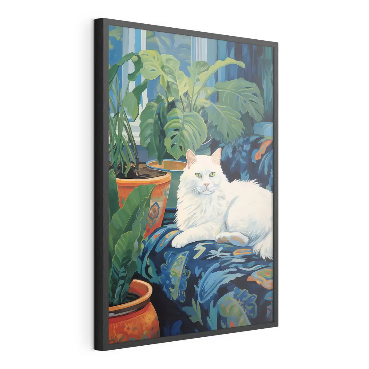 Poster Gato en el reino verde f43131
