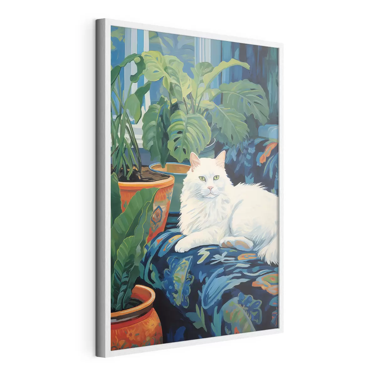 Poster Gato en el reino verde f43131