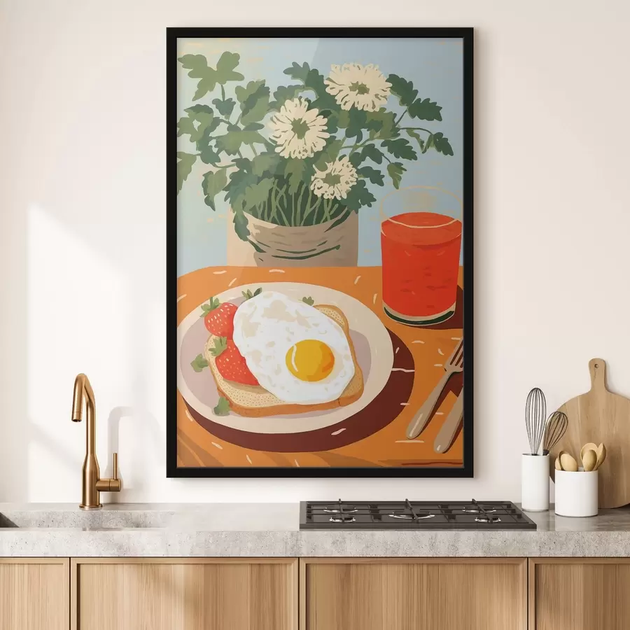 murales de pared Croissants para desayunar f43140