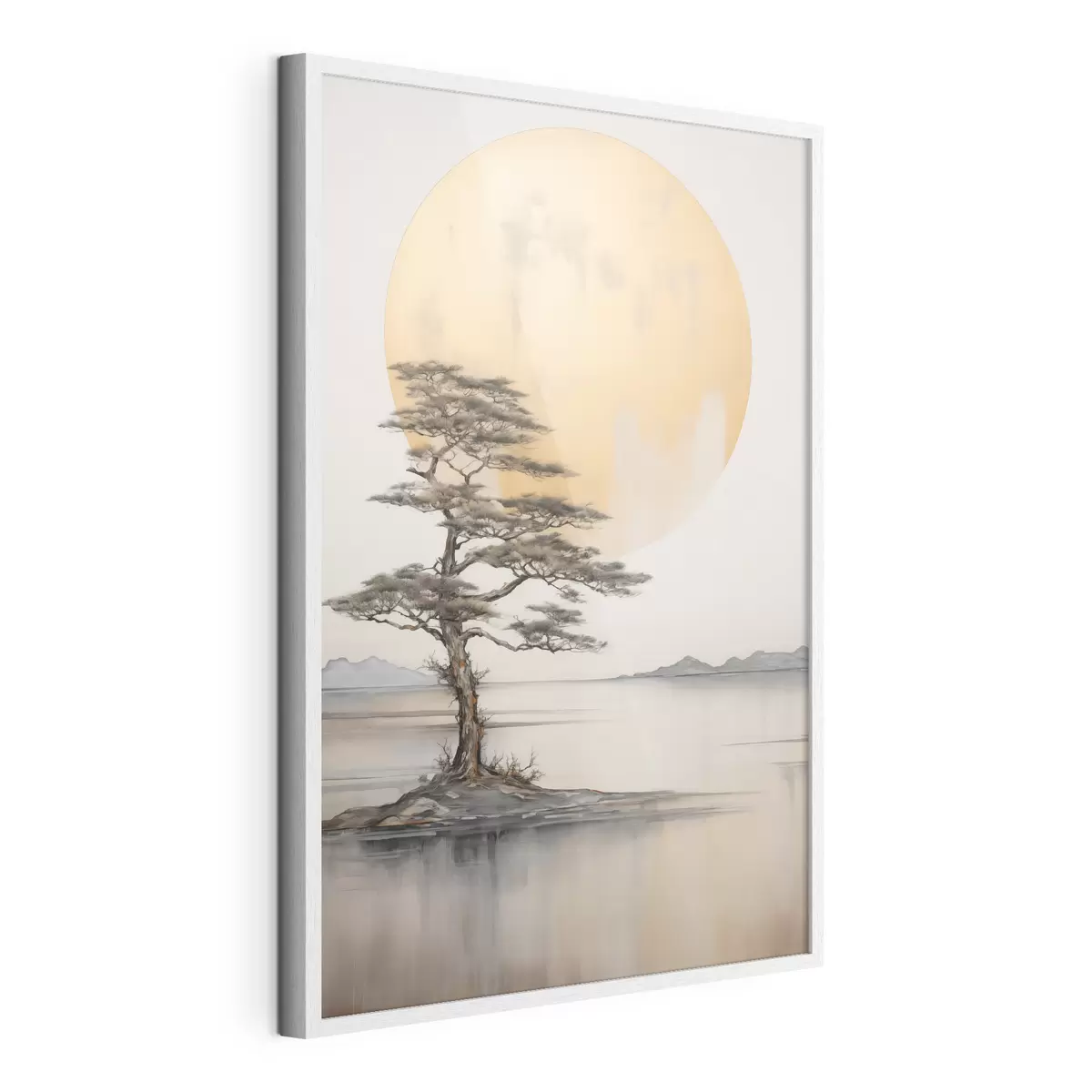 Poster Pino solitario bajo la luna f43142