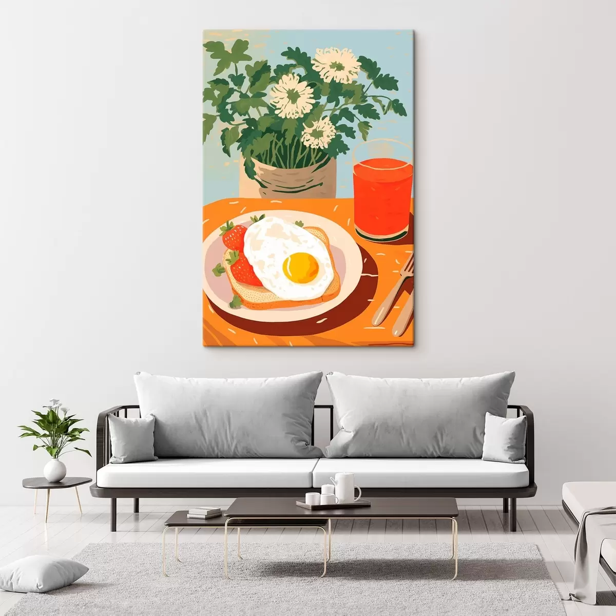 murales de pared Croissants para desayunar s43140