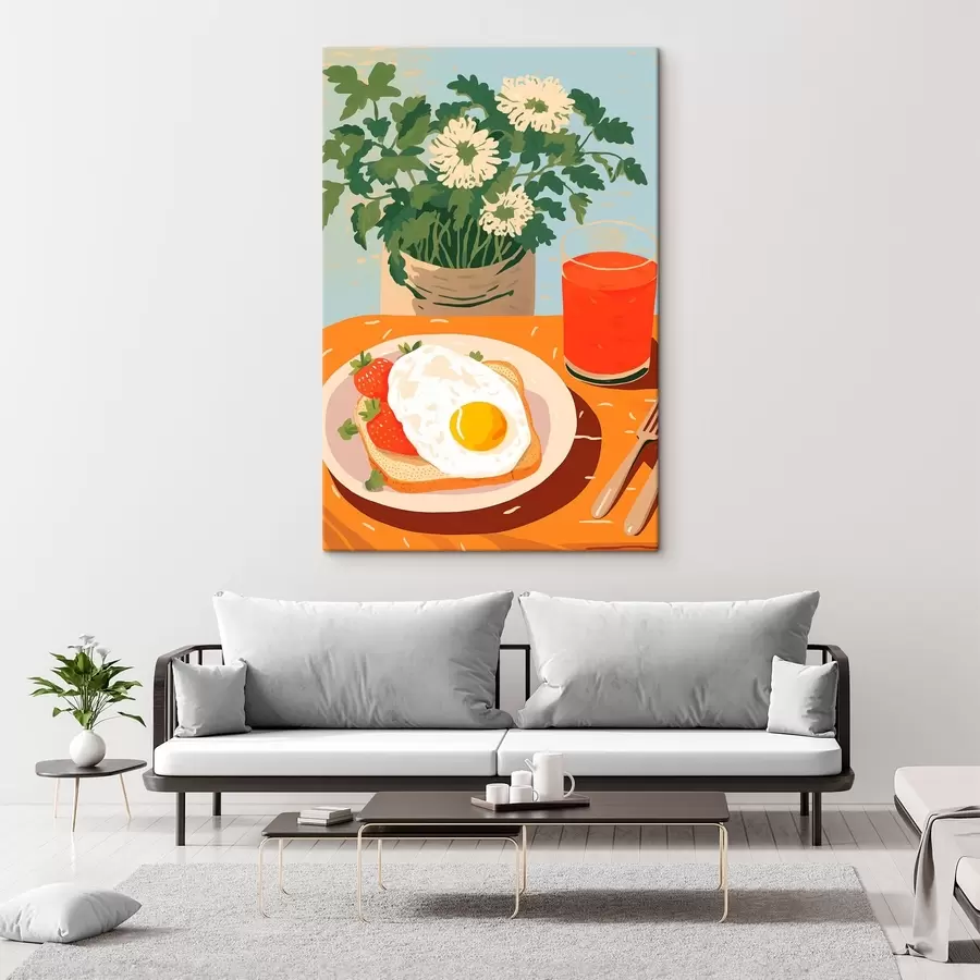 murales de pared Croissants para desayunar s43140