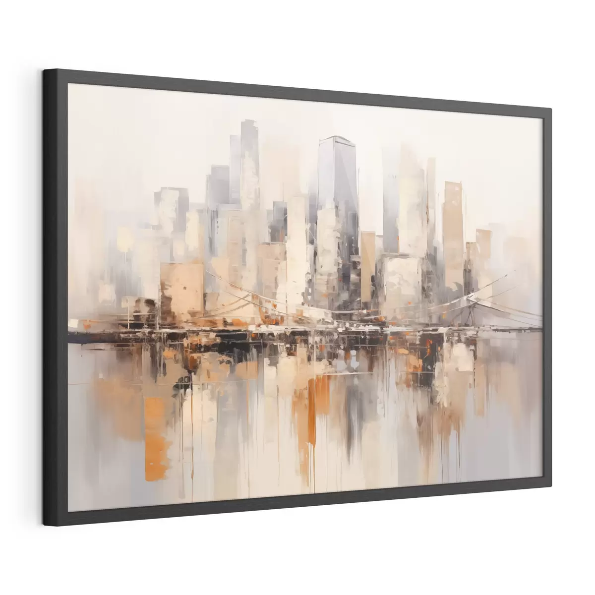 Poster Ciudad al otro lado del agua f43168