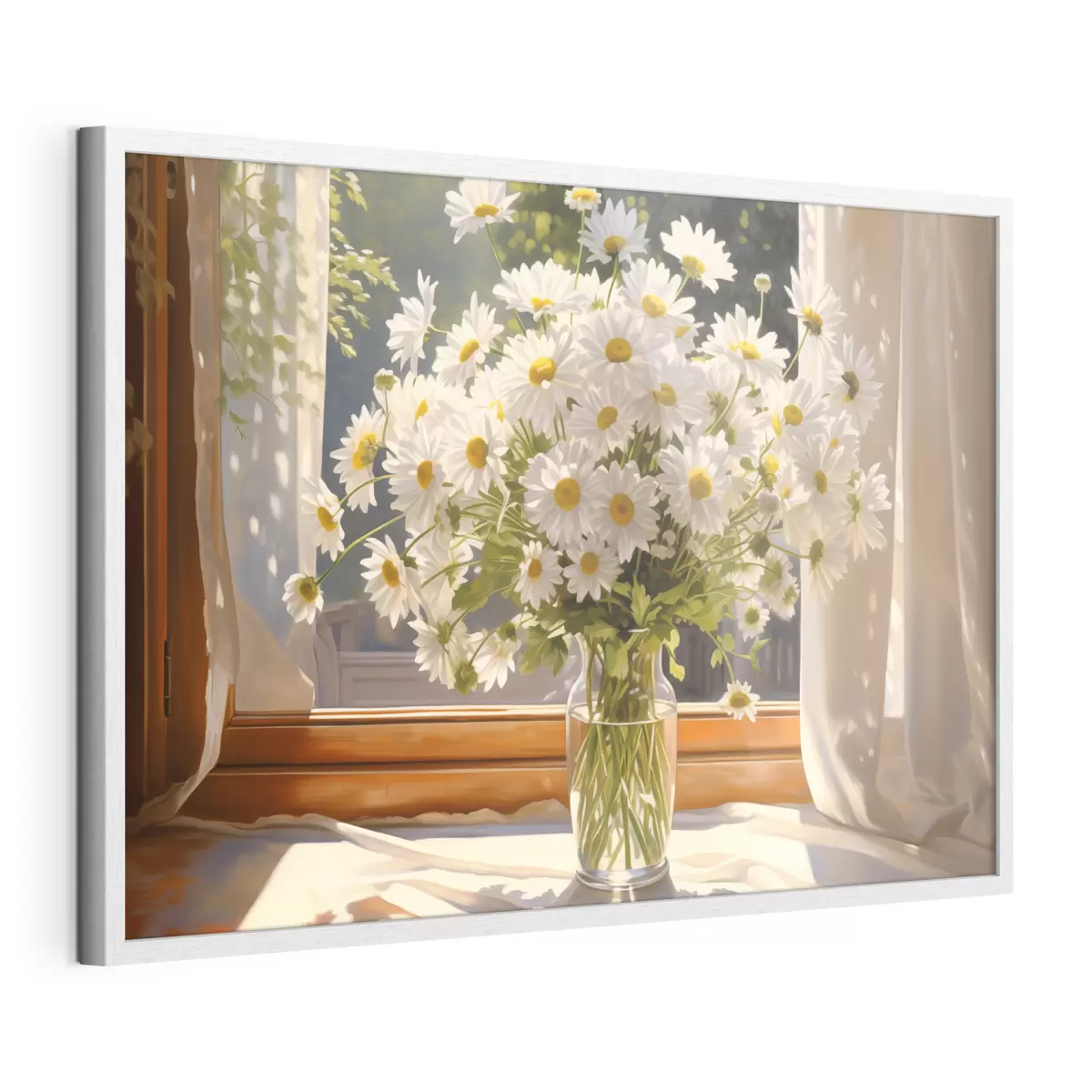 Poster Margaritas en la ventana f43171