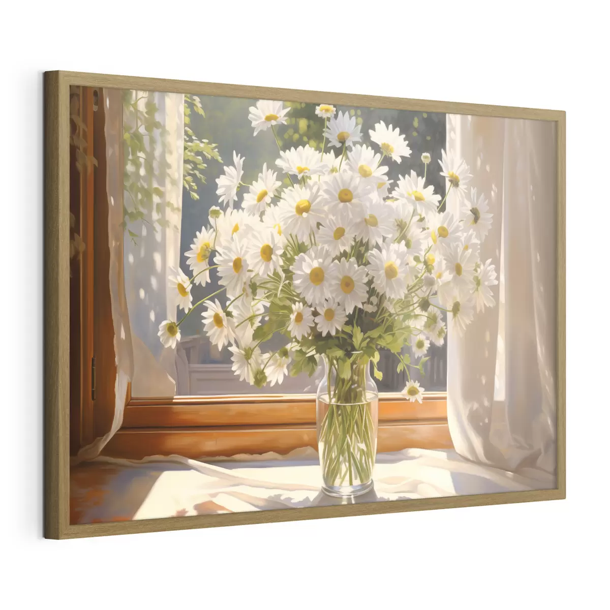 Poster Margaritas en la ventana f43171