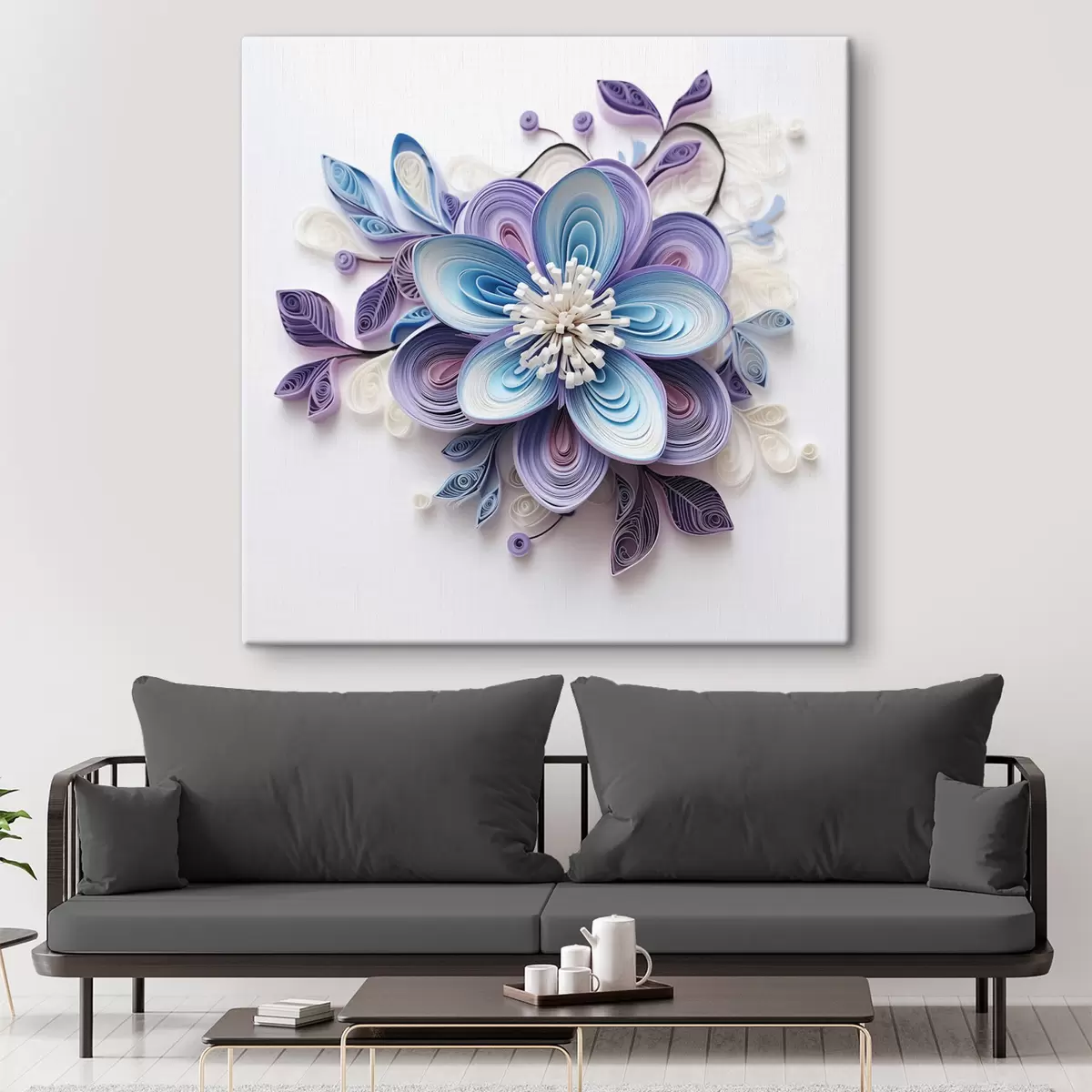 murales de pared Flor abstracta s43123