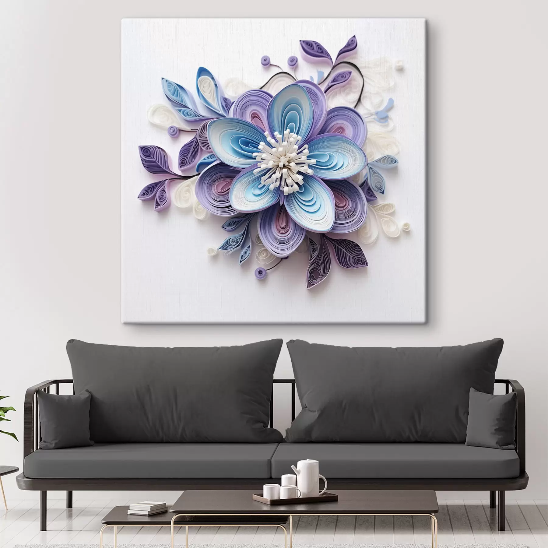 murales de pared Flor abstracta s43123